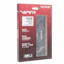 Модуль памяти Patriot DIMM DDR3 VIPER3 16Gb KIT (8GbX2) 1600MHz CL9 [PV316G160C9K] Black